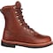 Georgia Boot Farm & Ranch, Men's Lacer Work Boot, 7.5 M, SPR Leather, 8 in Height, Barracuda Walnut G7014 - alternate 3